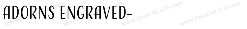AdornS Engraved字体转换
